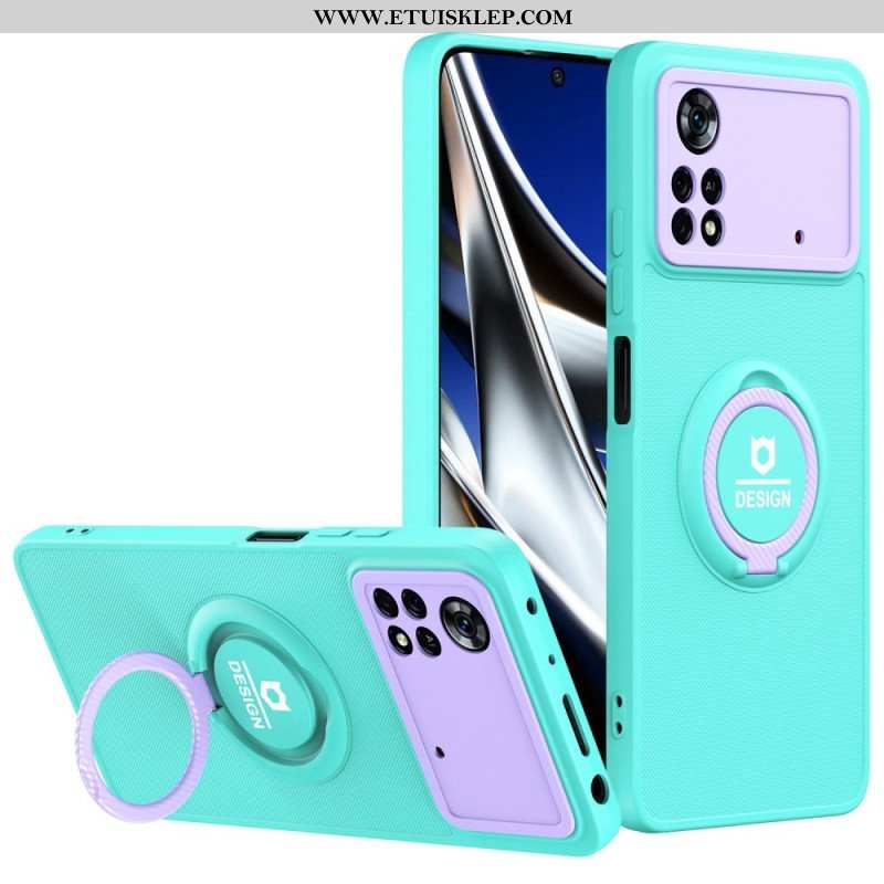 Etui do Poco X4 Pro 5G Wsparcie Pierścienia Dwukolorowego